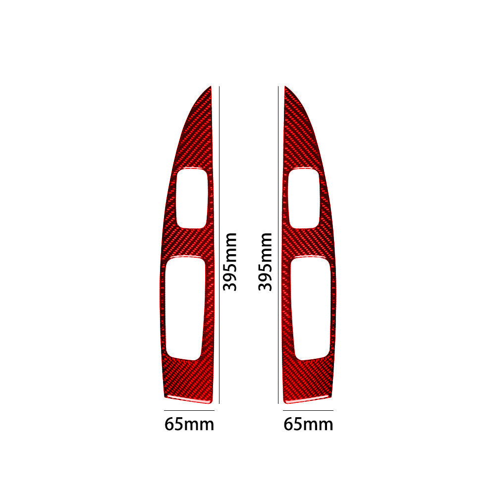 2Pcs Carbon Fiber Defogger Vent Frame Cover Trim for Chrysler 200 2011-2014 v