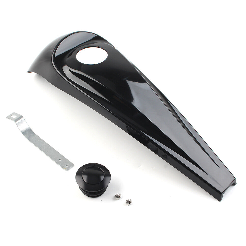 Gloss Dash Fuel Console Cover + Gas Tank Cap Fit for Harley Touring 08-22 Q
