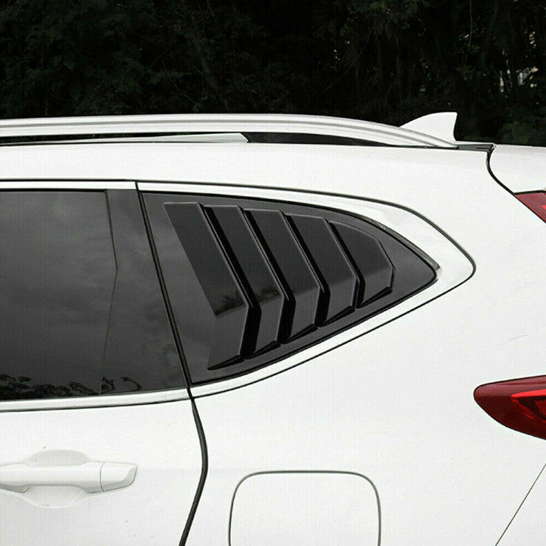 for Honda CRV CR-V 2017-2022 Black Quarter Window Louver Vent Blinds Cover trim
