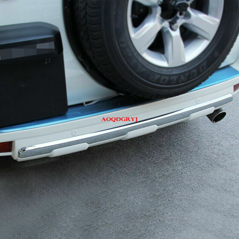 Chrome Rear Bumper Protector Cover Trim Guard for Toyota Prado FJ150 2010-2017