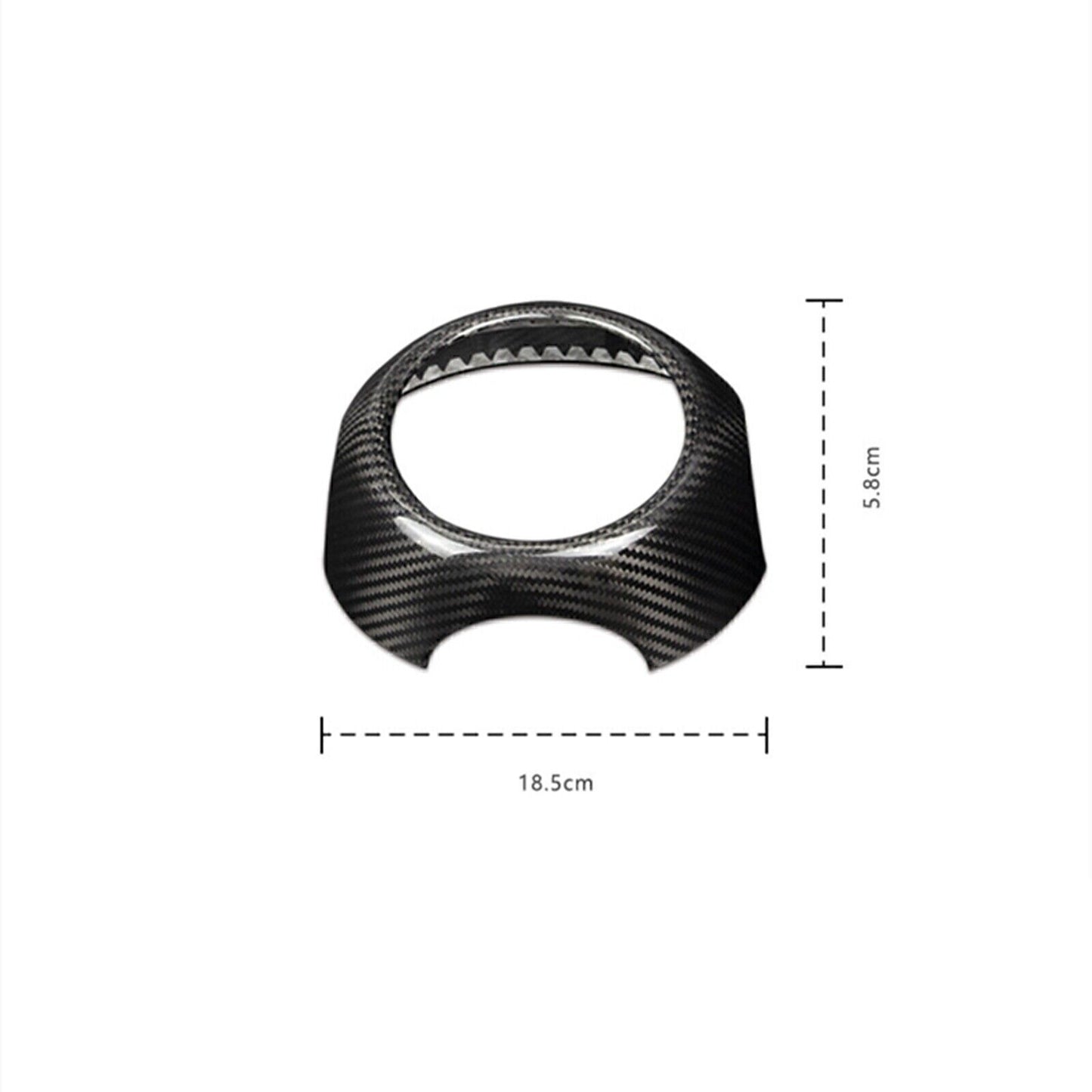 for Mini Cooper R55 R56 R57 R58 R59 Carbon Fiber Steering Wheel Cover Frame Trim n