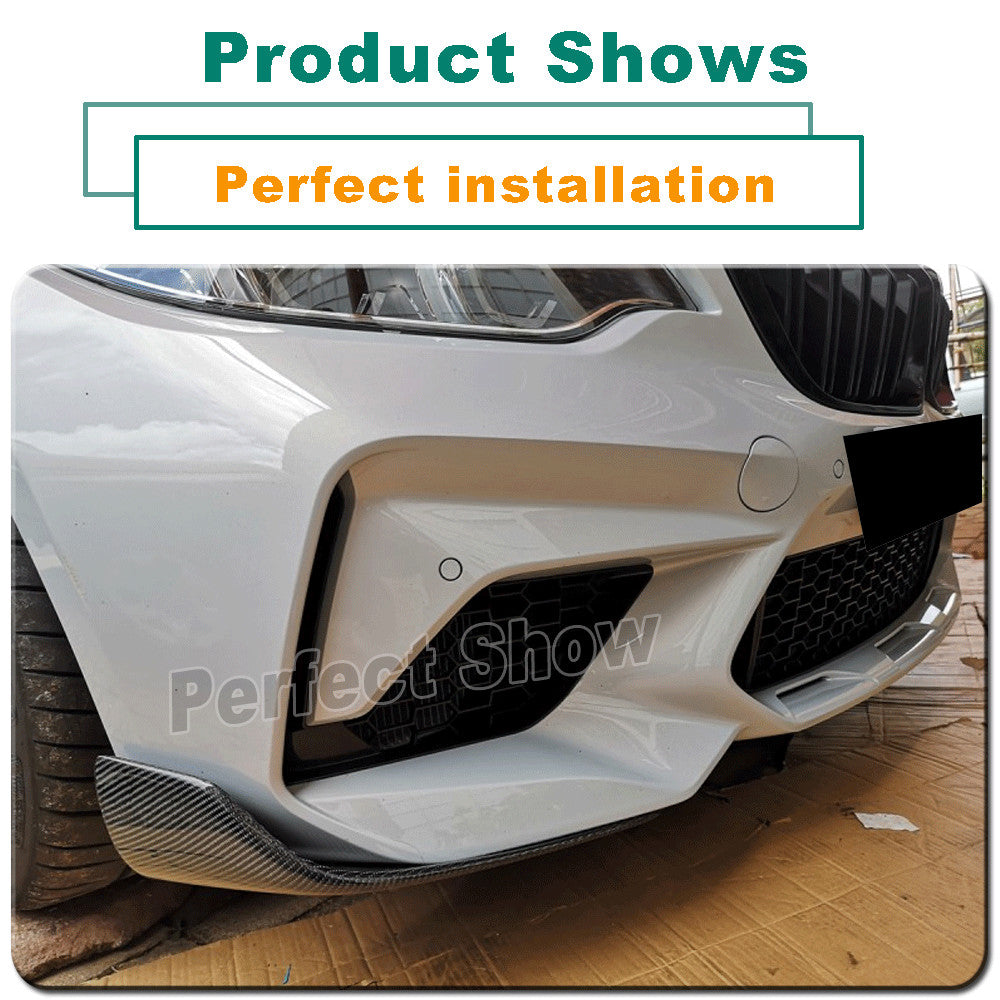 Carbon Front Bumper Side Splitter Spoiler Flap for BMW 2Series F87 M2 Coupe16-17