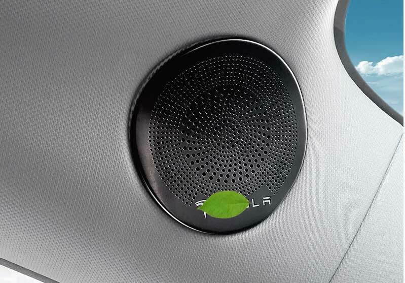 for Model Y 2020-2021 Black Steel A Pillar Speaker Frame Cover Trim 2pcs n