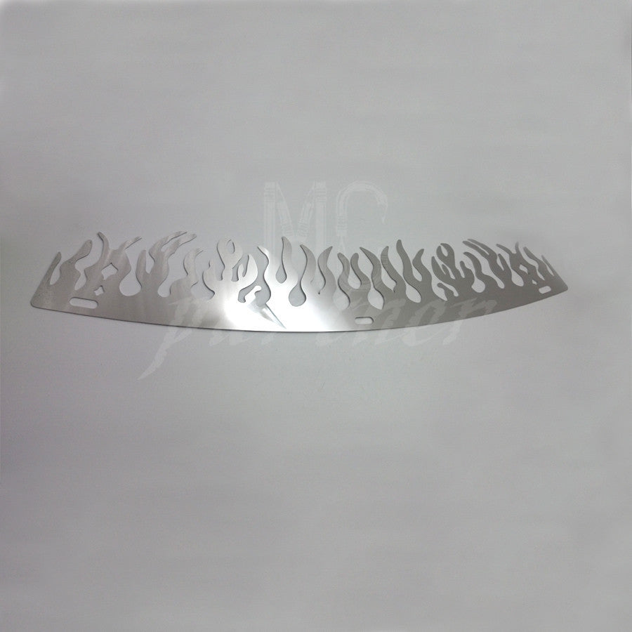Chrome Flame Slotted Batwing Windshield Trim for Harley Electra Street Glide Q