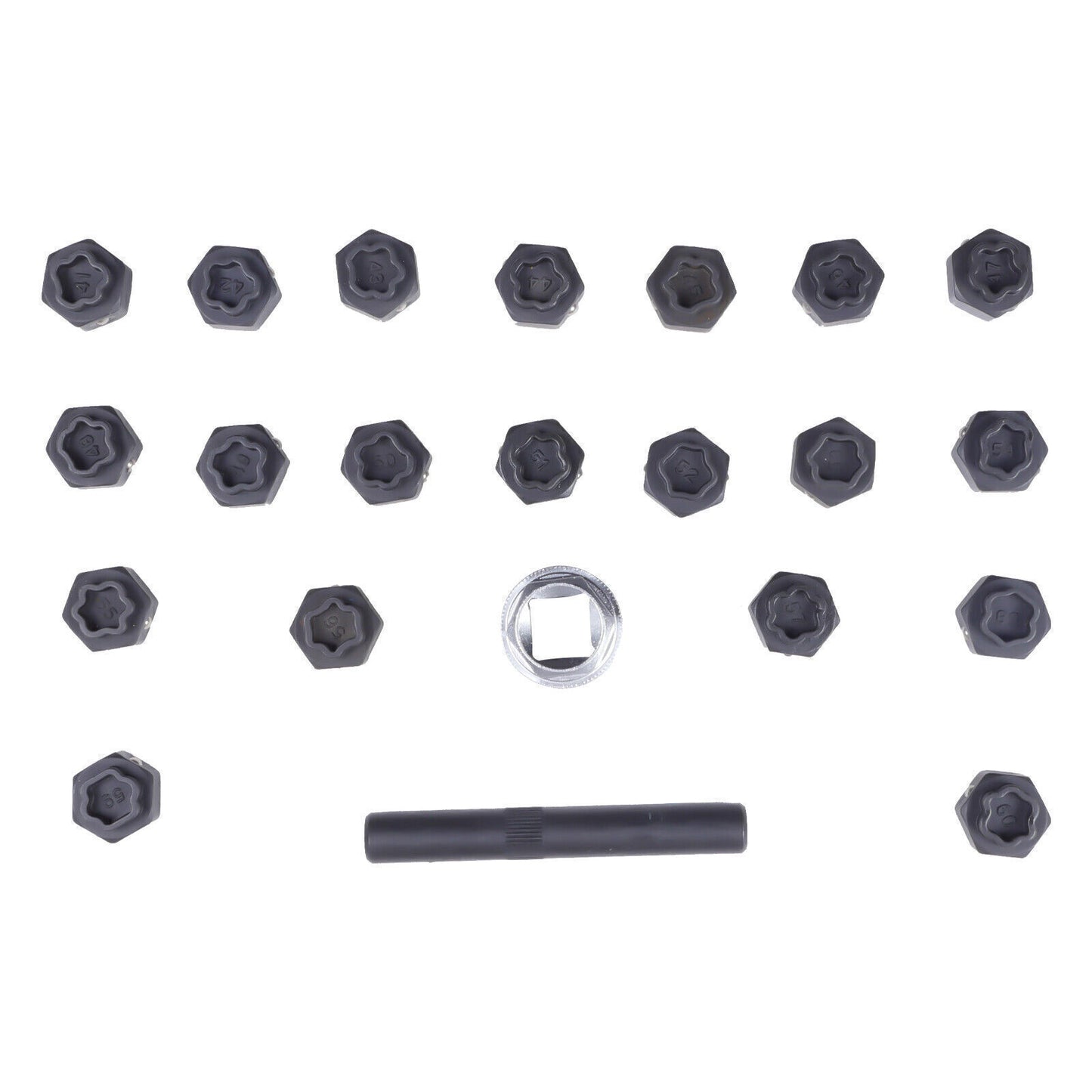 23Pc Wheel Lock Nut Key Removal Kit Anti-theft Lug Nut Screw Tool Socket for BMW Q