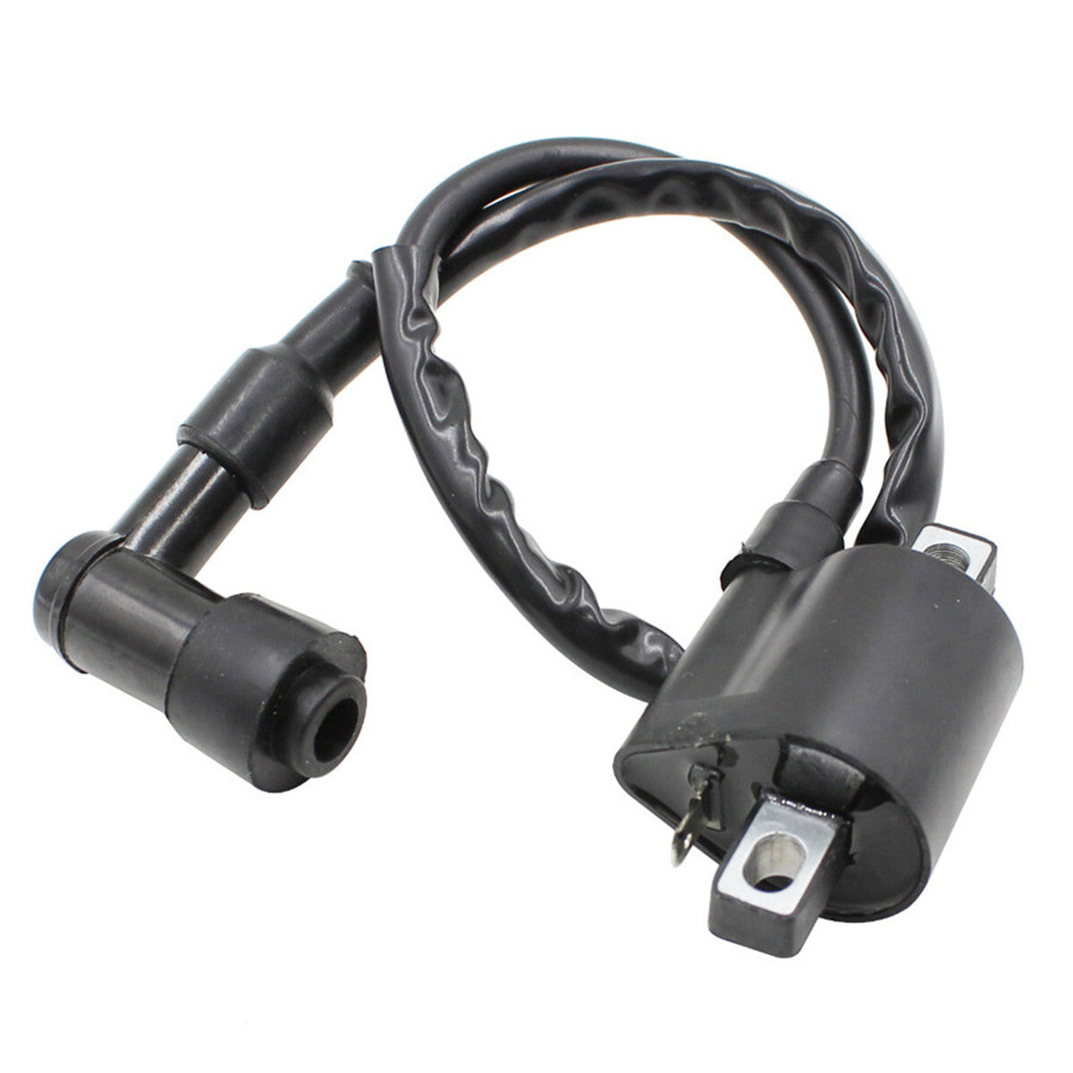 12V 90 Degree Elbow Ignition Coil Set Spark Plug Wire For Motorcycles Scooters Q