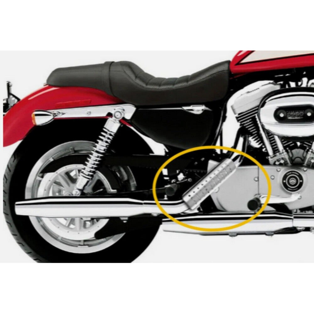 Universal chrome exhaust muffler pipe heat shield kit for motorcycles - n
