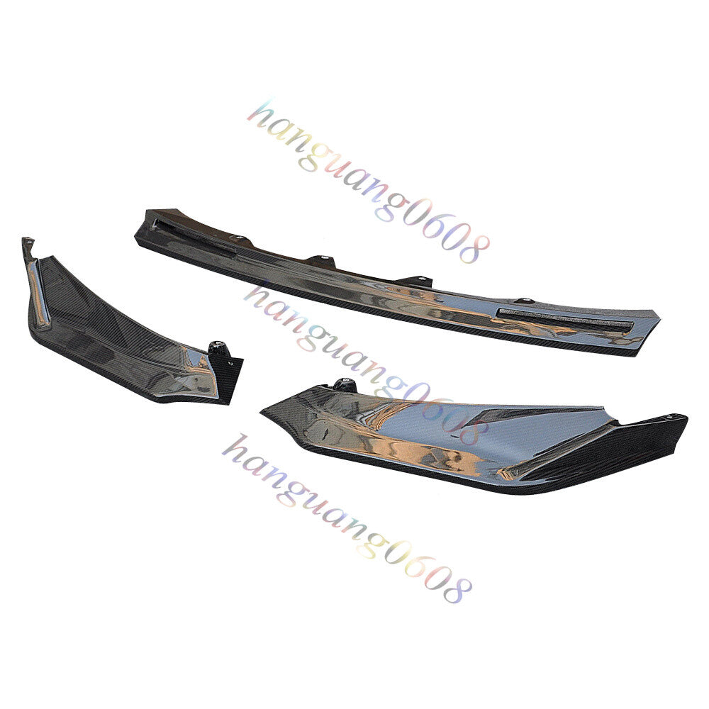 V Style for BMW G80 G82 M3 M4 21+ Carbon Fiber Front Bumper Lip Spoiler Splitter Q