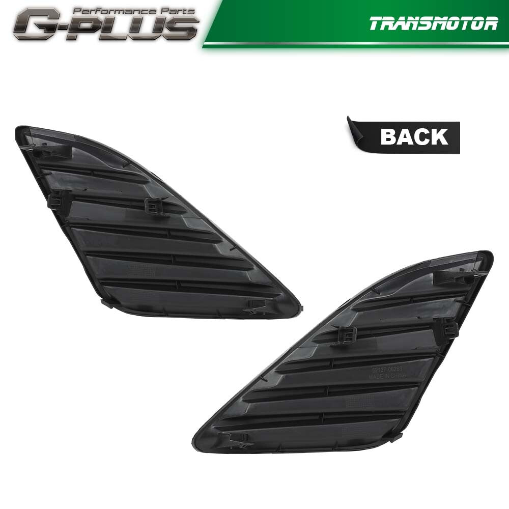 Fits 2012 - 2014 for Camry Front Mist Bumper Hole Cover LH Right Grip Kit 1 Pair US- v