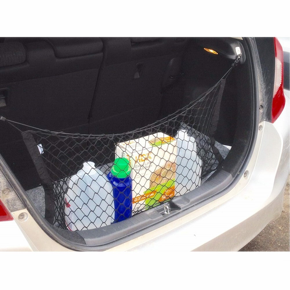 Car Boot Cargo Nets Standing Net Storage Organiser Rear for Seat Cargo Bag Elastic Q