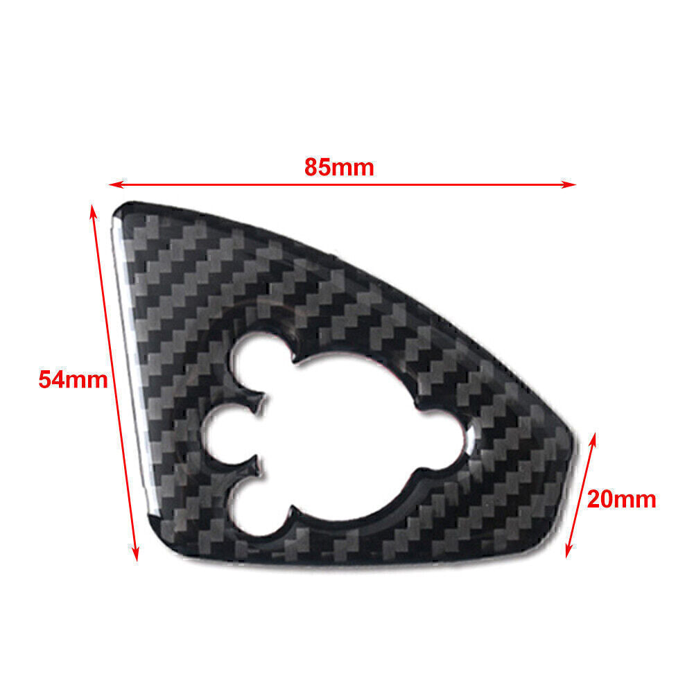 Carbon Fiber Car Interior Door Lock Button Cover Trim for Audi TT TTRS 2008-14