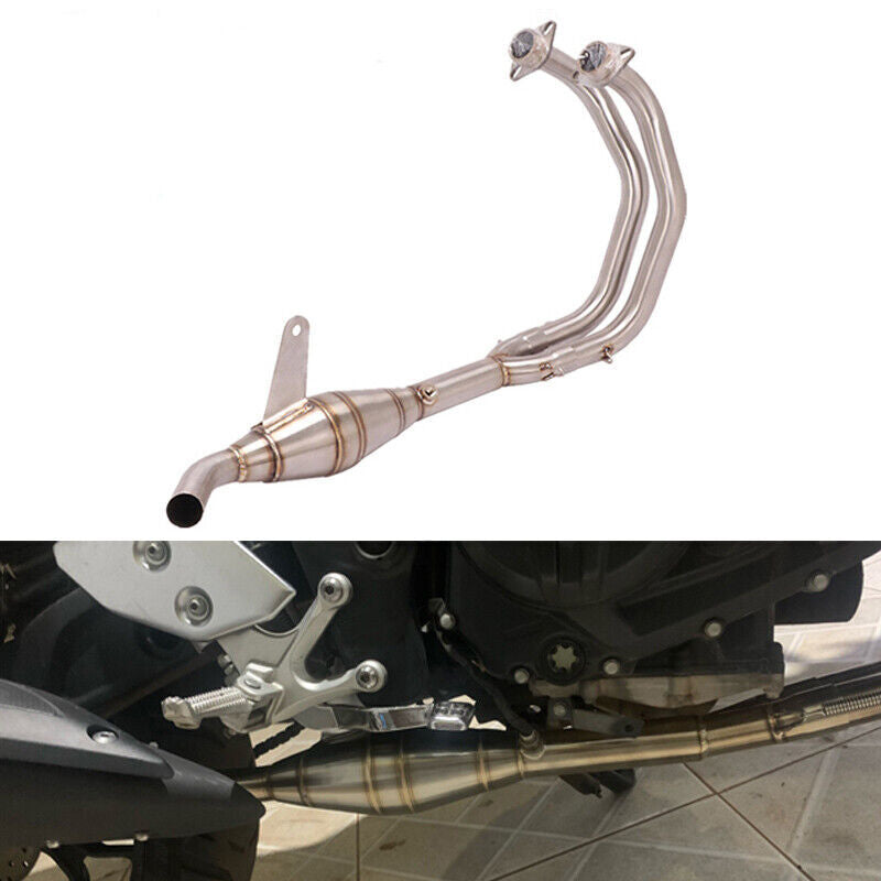 Modified Exhaust Connected Header for Yamaha YZF R3 MT-25 Front Pipe Link System