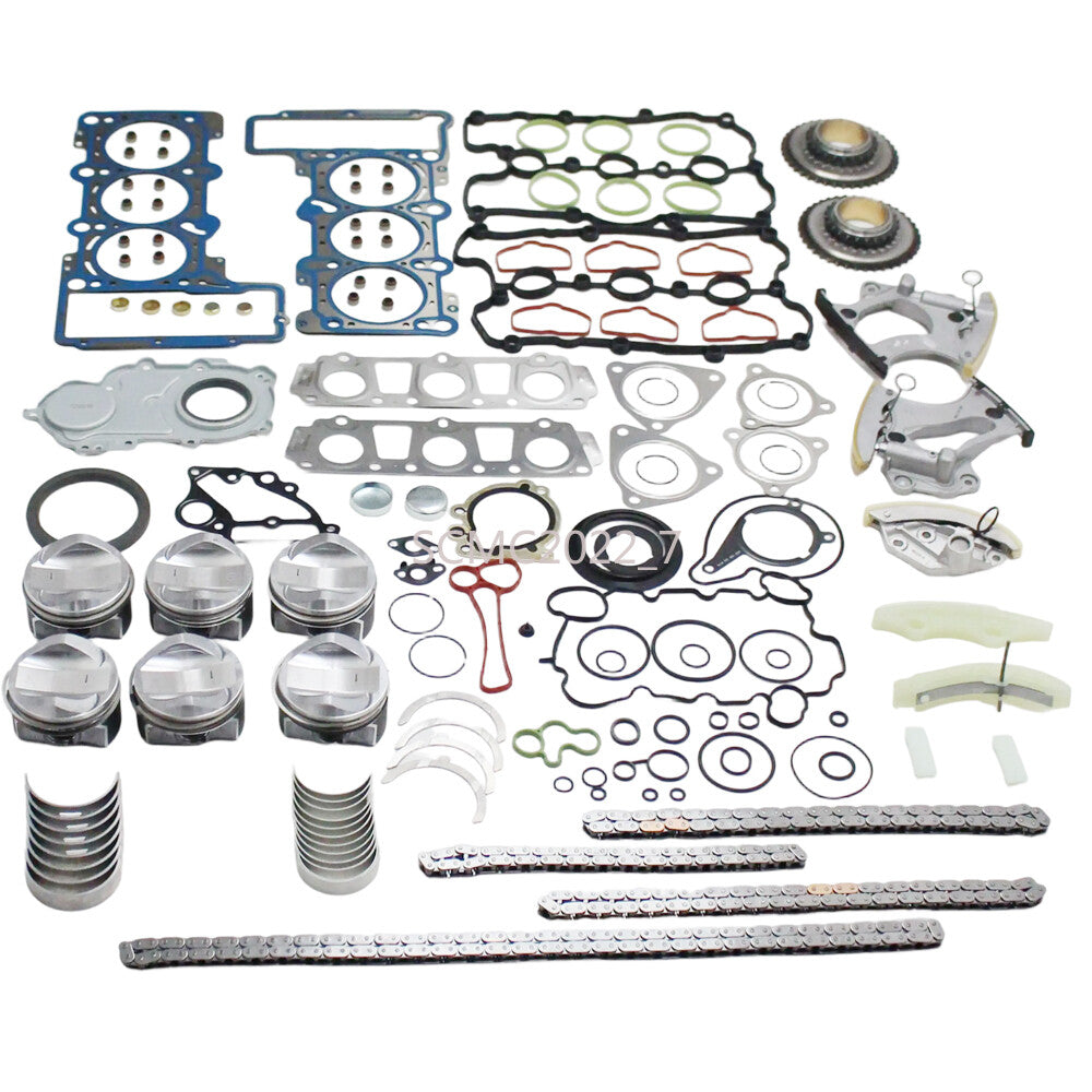Engine Rebuilding Kit Piston Timing Kit Fit for AUDI A4 A5 Q7 for A8 3.0T CREC CRED