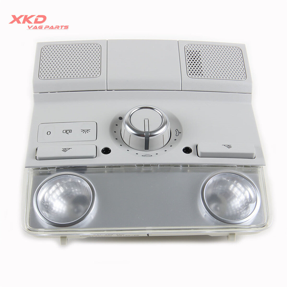Gray Rear Interior Roof Reading Light Knob Chrome Fit for VW for Golf for Jetta for Passat Q