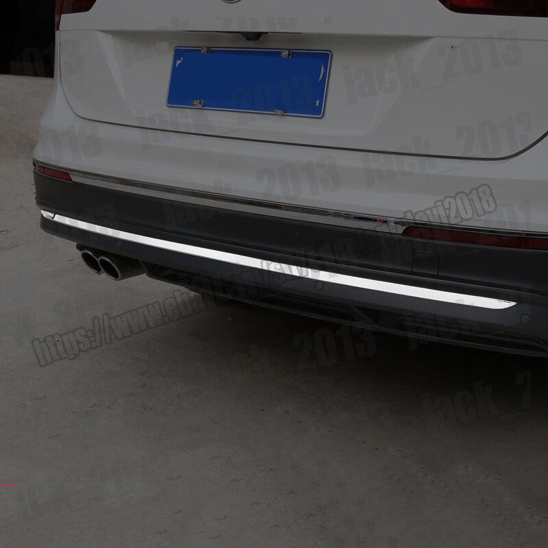 for Volkswagen for Tiguan 2017-2022 Steel Rear Bumper Strip Protector Cover Trim