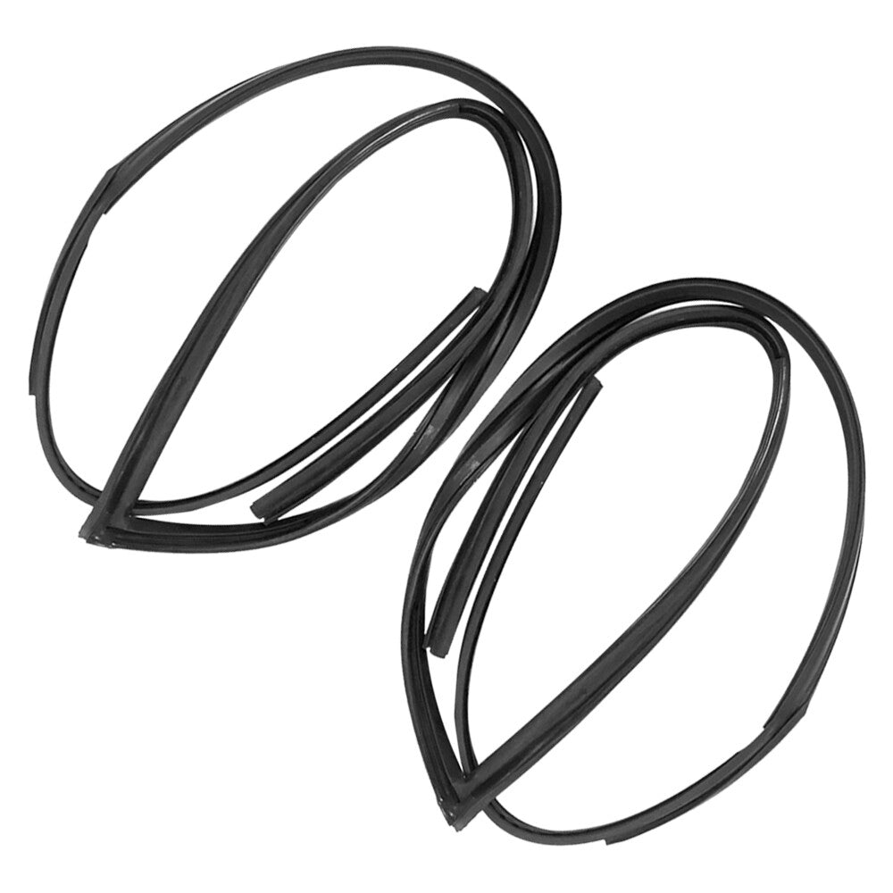 Pair Front Window Run Channel Molding Glass Guide Seal For 2003-07 for Honda for Accord