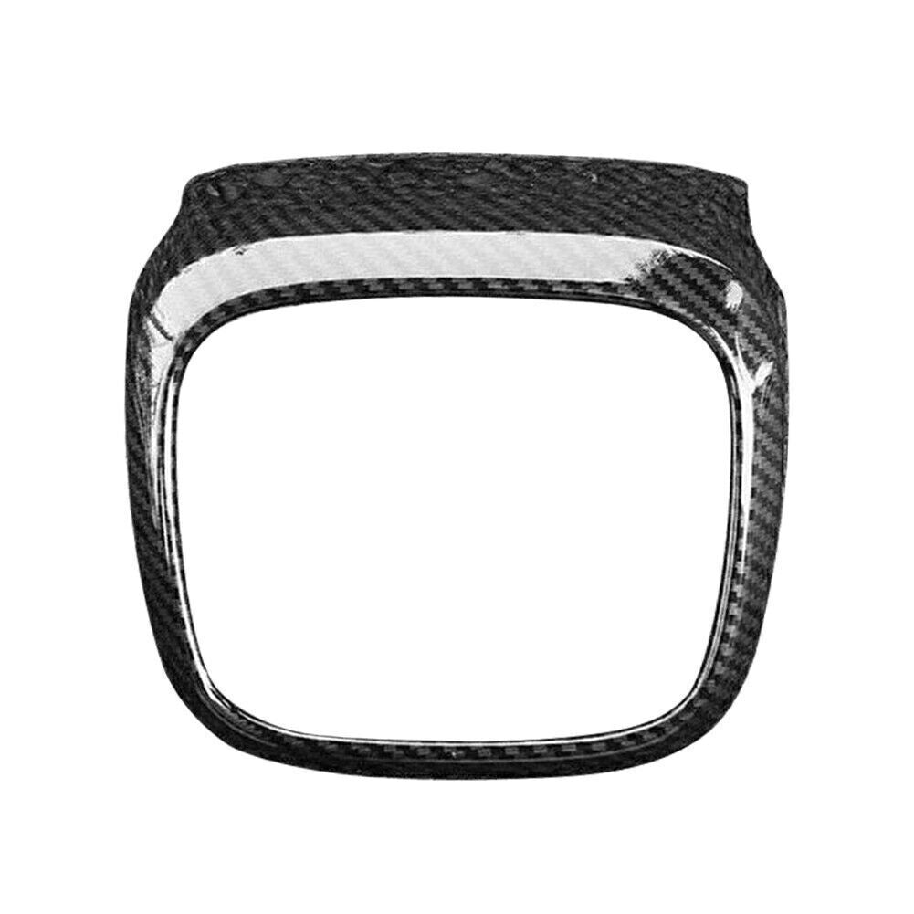 Front Grille Grill Logo Frame Cover Trim Fit for Honda CRV 2017 2018 Carbon Fiber
