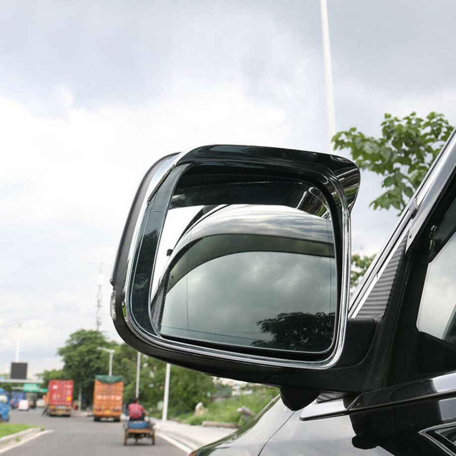 For 2011-2021 for Jeep Grand Cherokee Chrome Side Mirror Rain Eyebrow Cover Trim 2P v