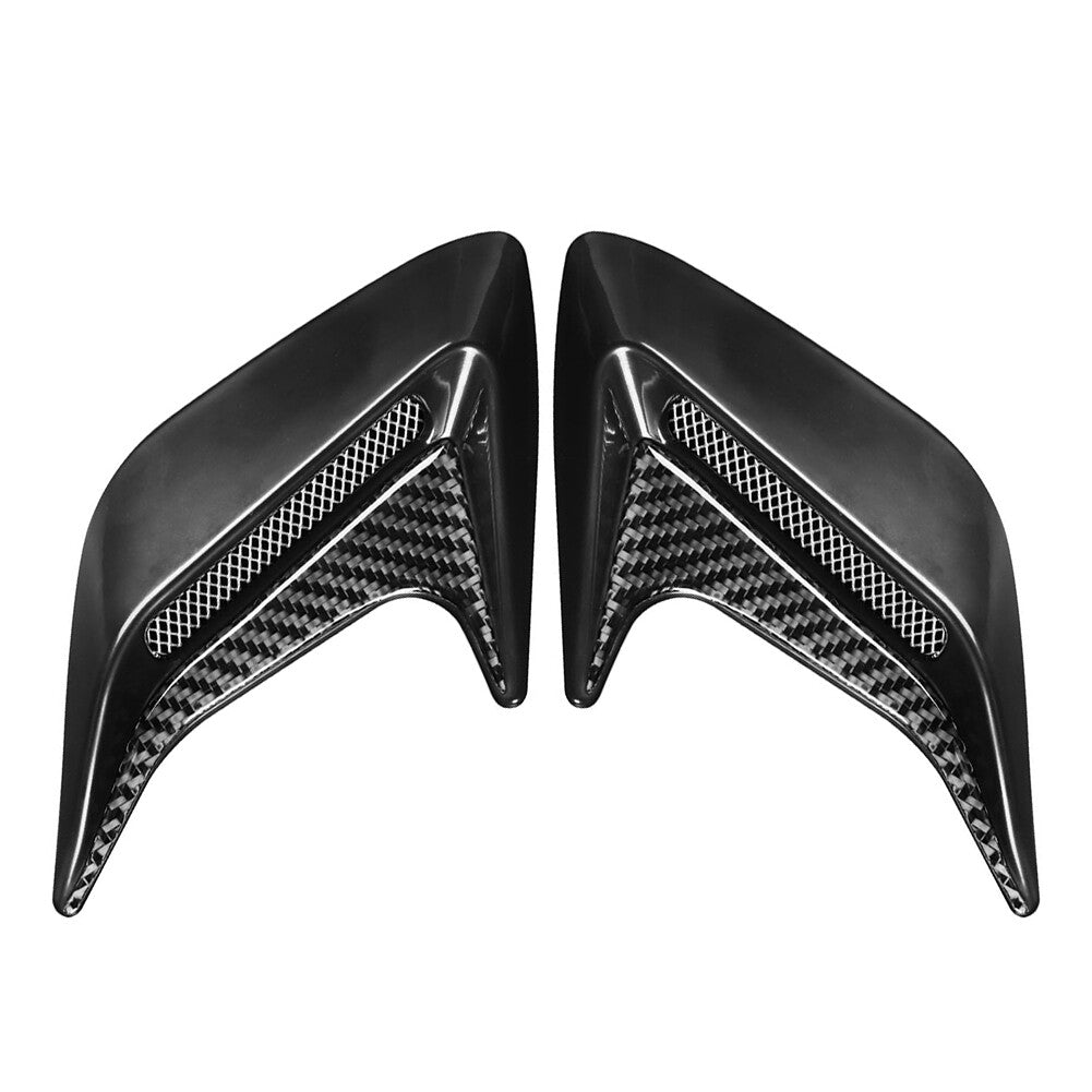 Side Vent Air Flow Fender Intake Dekoratives Universal Auto-Carbon-Faser-Schwarz