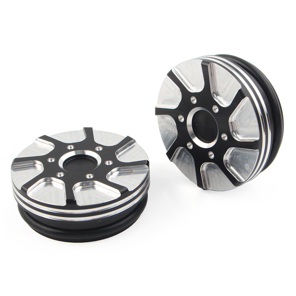 Black /Chrome CNC Swingarm Pivot Bolt Covers Fit for Harley V-Rod 06-17 VRSCF VRSCAW