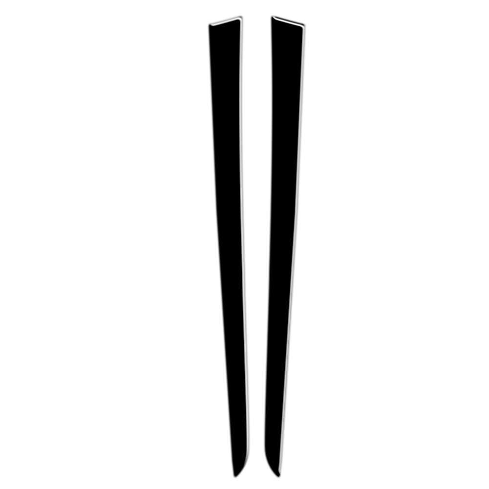 2pcs Piano Black Interior Rear Door Panel Cover Trim for Infiniti G37 2010-2013