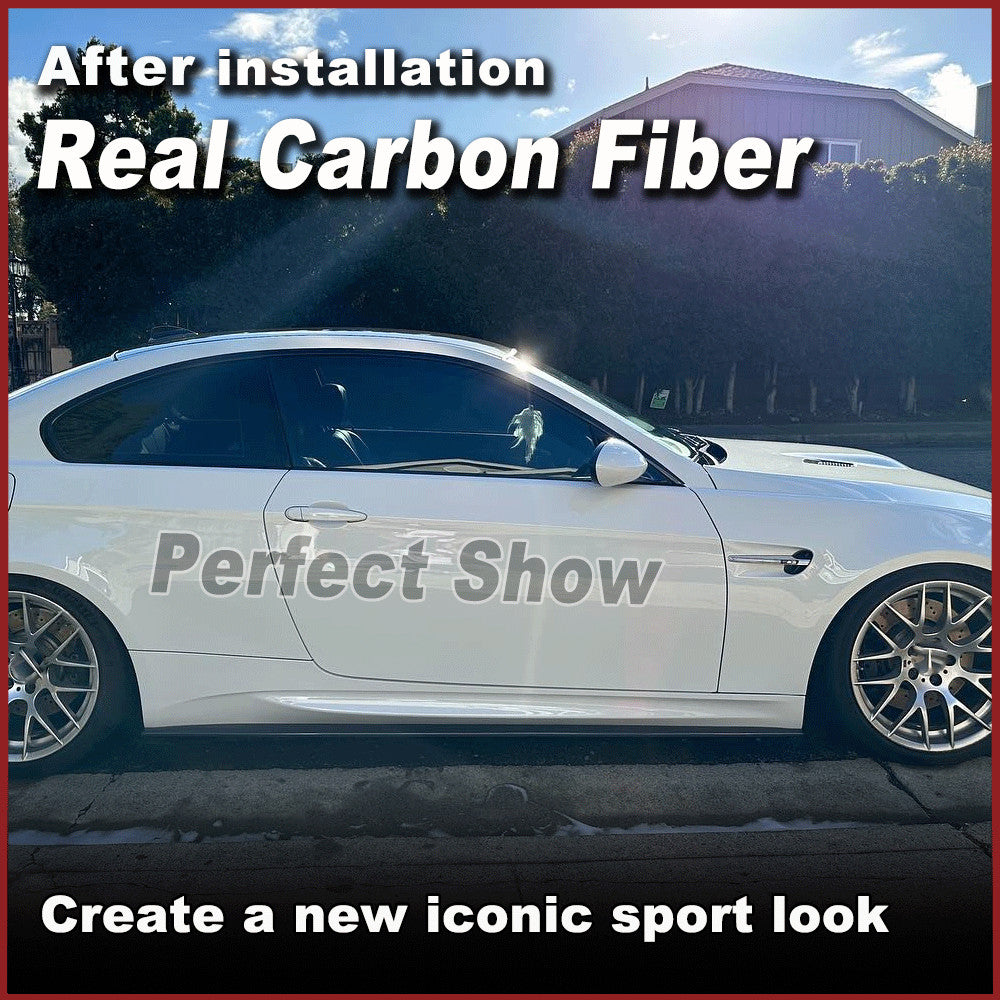 Fit for BMW E92 E93 M3 08-13 REAL CARBON Side Skirts Extension Splitter Spoiler