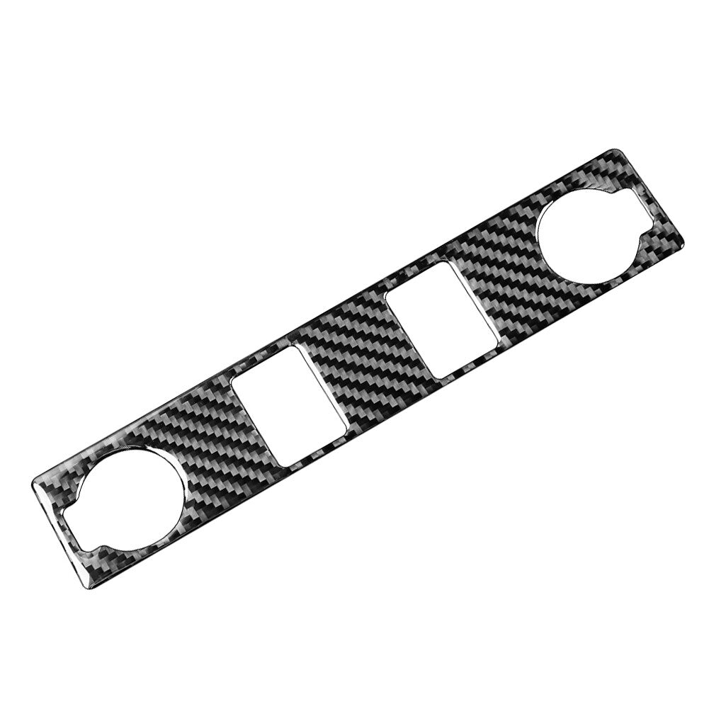 Carbon Fiber Look Cigar Lighter Panel Cover Trim Fit for Toyota Tundra 2014-21 Black