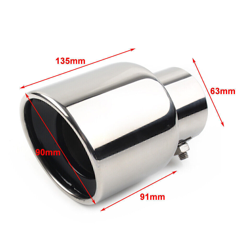 Car Stainless Steel Rear Exhaust Pipe Tail Muffler Tip for Mazda 3 2010-2013 Q