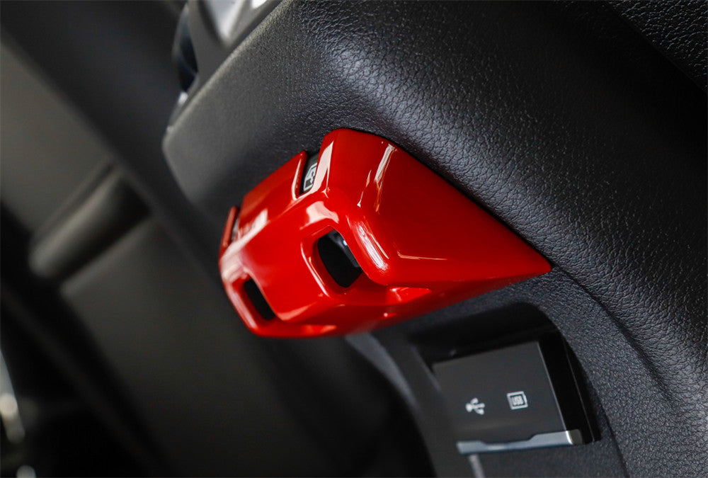 Red ABS Rear Window Lift Switch Button Panel Trim for Jeep for Wrangler JL JT 2018+