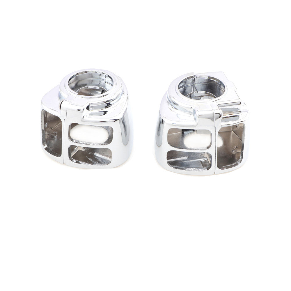 Chrome Switch Housing Cover Kit for Harley Touring Sportster Softail Dyna V-Rod Q