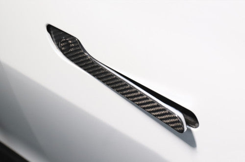 Carbon Fiber Exterior Side Door Handle Cover trim 4x for Tesla Model 3 2017-2023