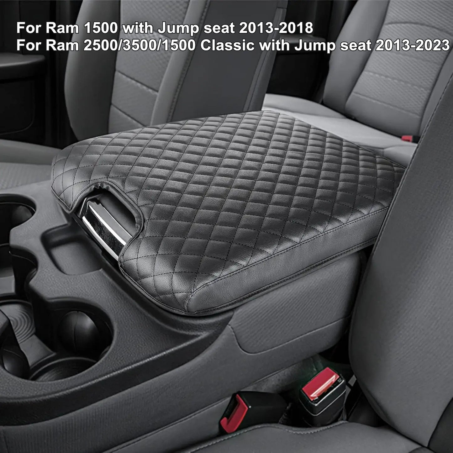 Jump-up for seat suitable for 2013-2023 1500 2500 3500 center console armrest cushion cover - n