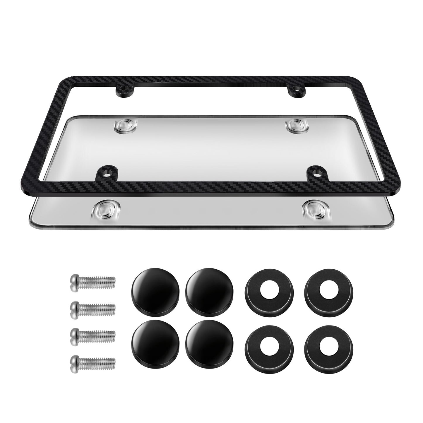 1 non-removable license plate frame Q