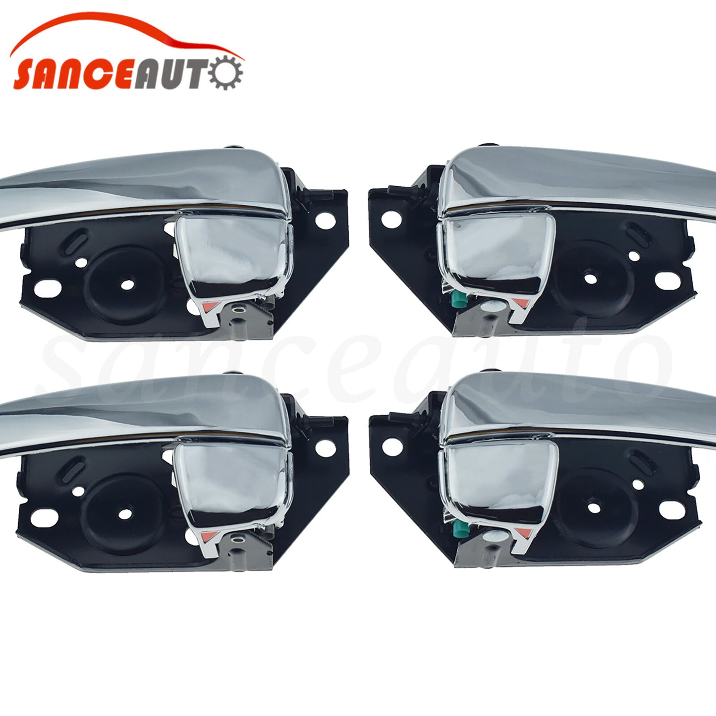 4-piece set of chrome-plated front and rear interior door handles for Hyundai Sonata 2002-2005 n