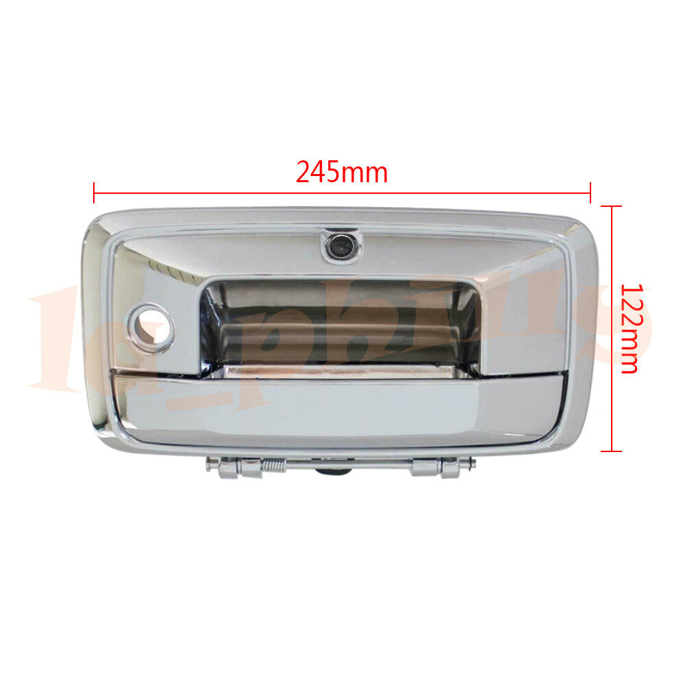 For 2018 for Chevrolet Silverado for Sierra Colorado Tailgate Handle w/ Camera Chrome Q