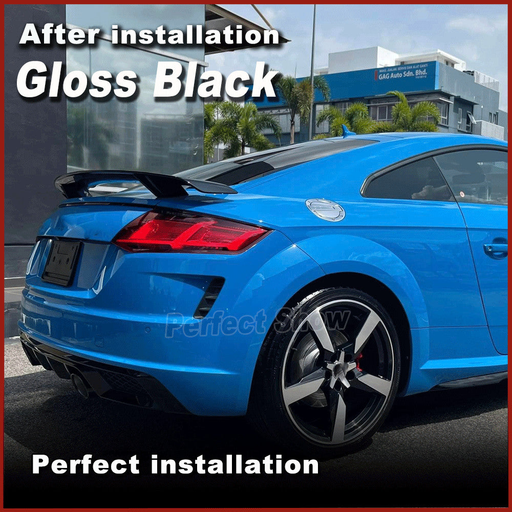 Fit for Audi TT TTS 8J A5 A6 A7 08-11 Gloss Black Rear Trunk Spoiler Sport Wing