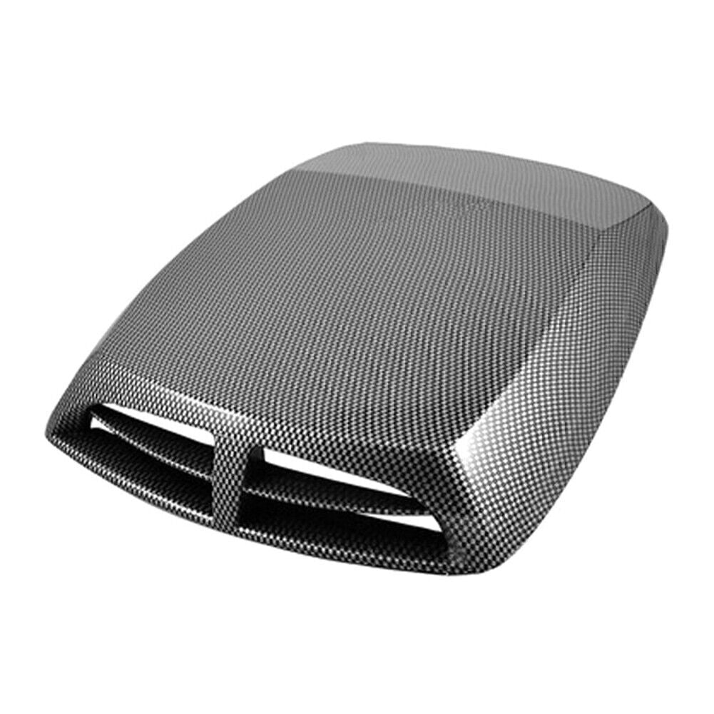Carbon Fiber Universal Decor Air Flow Intake Hood Scoop Vent Bonnet Cover
