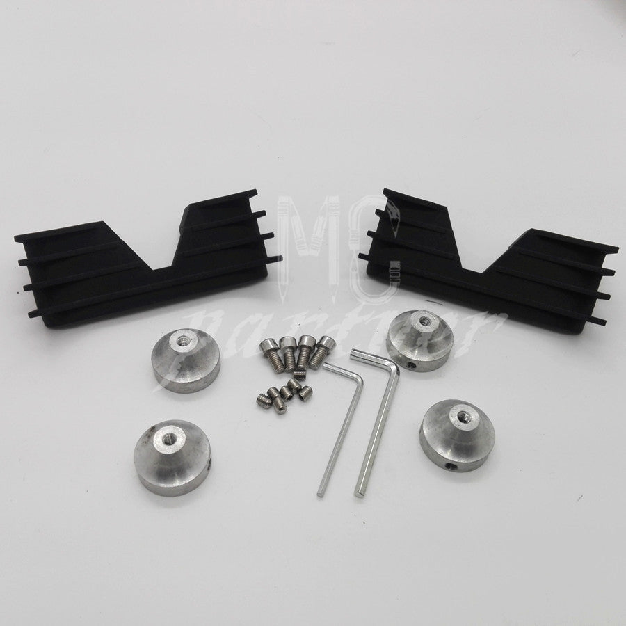 Drag Wrinkle Black Finned Spark Plug Head Bolt Covers for Harley 883 1200 04-14 Q