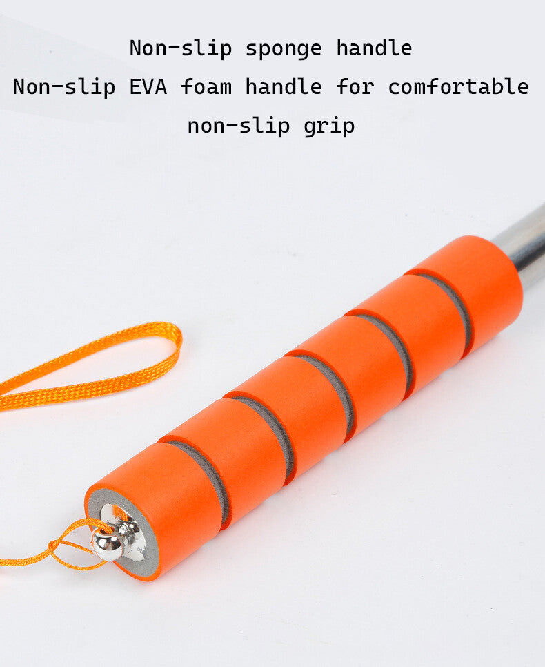 1Pc Telescopic Car Wiper Side Rearview Mirror Squeegee Water Removal Tool Orange Q