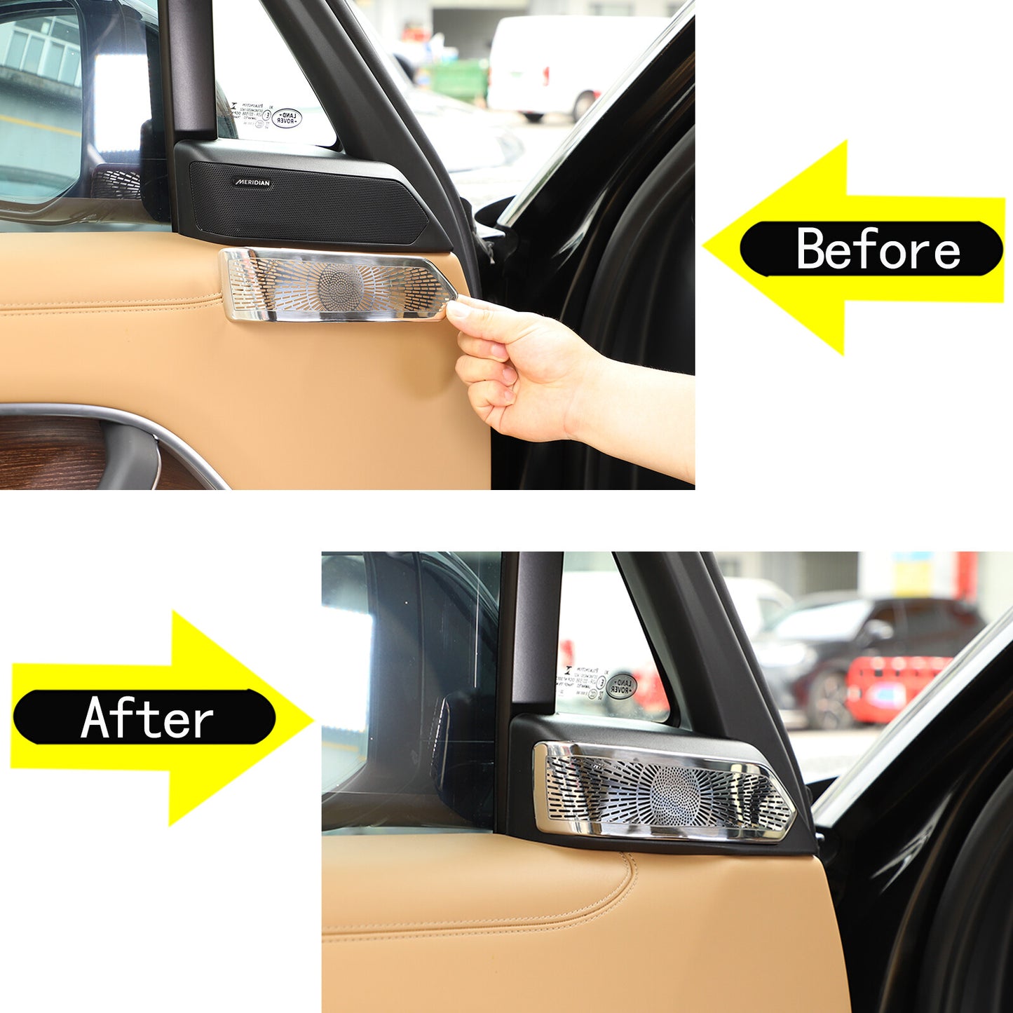Gloss Black Navigation Screen Upper Strip Sticker for Frontier 2005 - 2021- v
