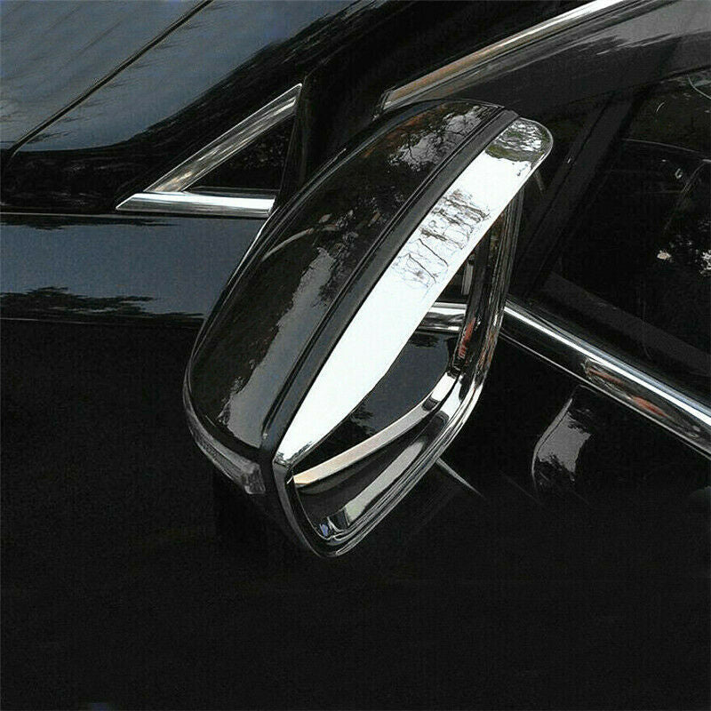 Chrome 2pcs Rearview Mirror Rain Eyebrow Cover Trim for Toyota for Sienna 2021-2023