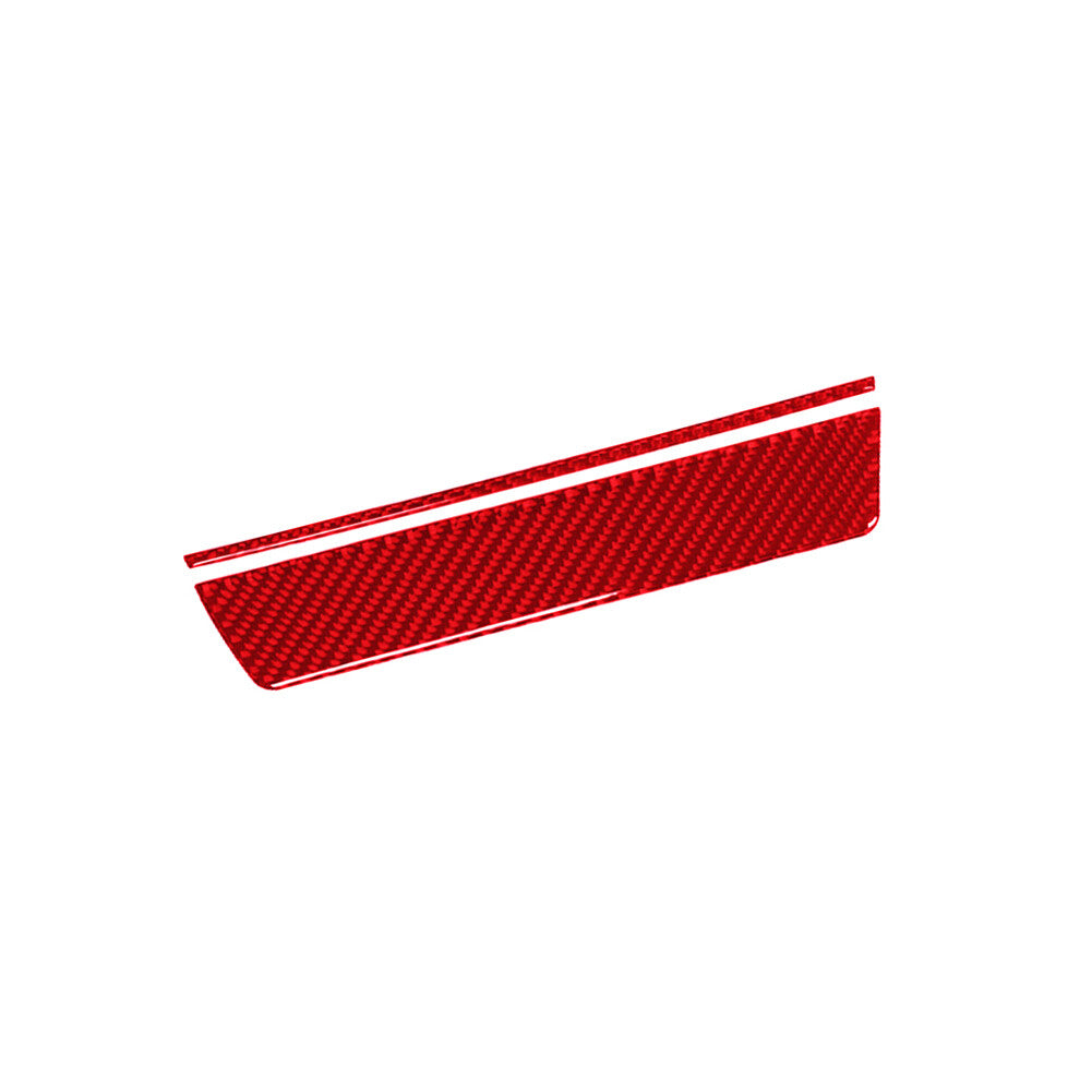 Red Carbon Fiber Climate A/C Control Cover Trim for Tiguan 2013-2017 v