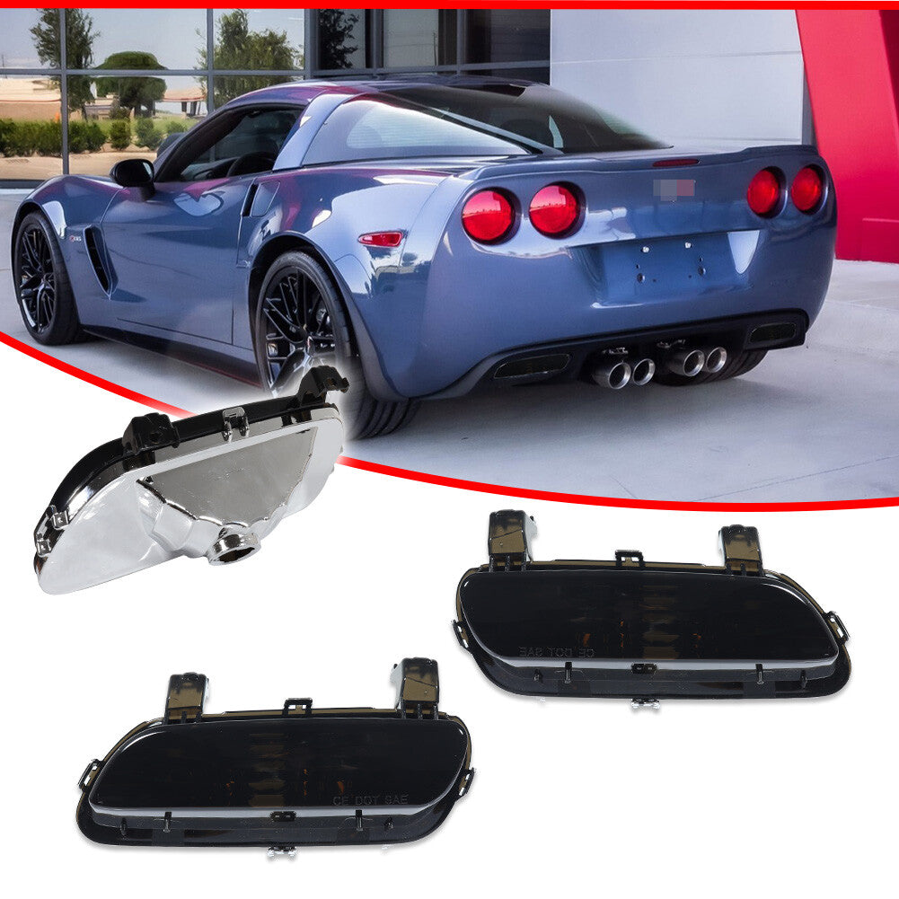 Suitable for 2005-2013 for Corvette C6 backup reverse light housing kit smoke- v