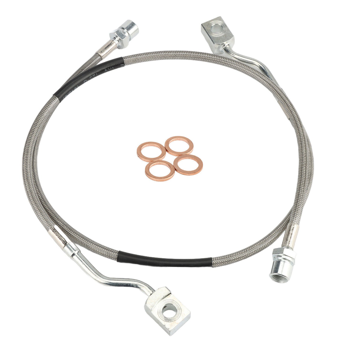 2x 89370 Front Steel Extended Brake Lines Fit Silverado for Sierra 1500 2007-2019 Q