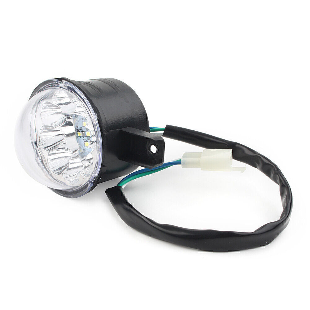 1X Front Head Light LED 12V For 110cc 125cc ATV Quad TaoTao Coolster Peace JCL