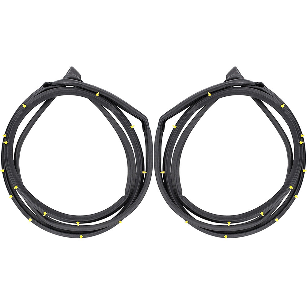 2Pcs Front Left+Right Door Weatherstrip Moulding Seal for Civic Sedan 2006-2011