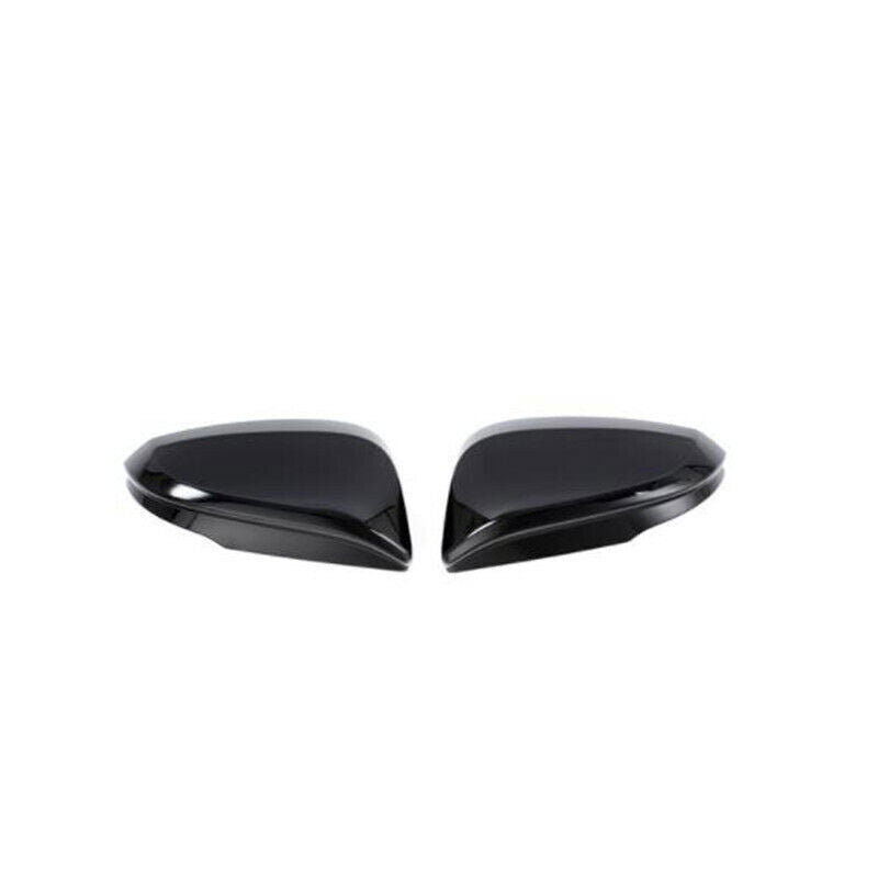 ABS Black 2PCS Side Rearview Mirror Cap Cover For Venza 2021-2023Trim B n