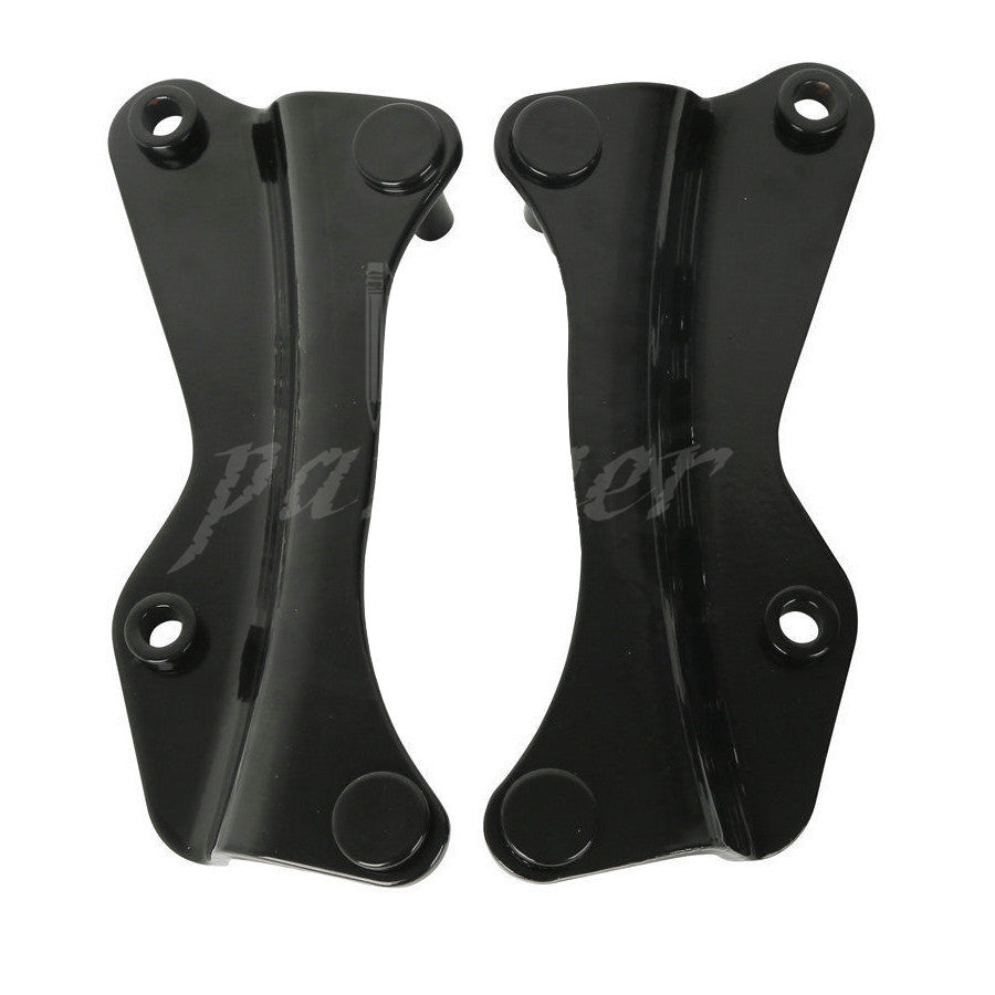 Black 4 Point Docking Hardware Kit Detachable for Harley Road King FLH 2014-2016 Q