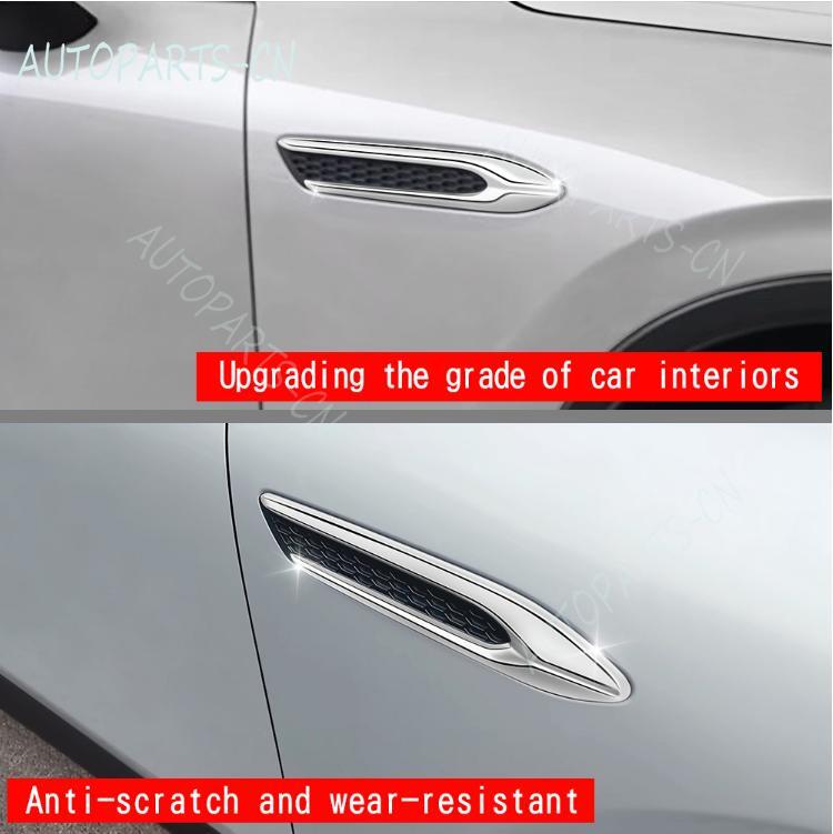 Suitable for Mazda CX60 2022 - 2023 ABS Chrome Side Door Vent Fender Side Wing Trim Covers