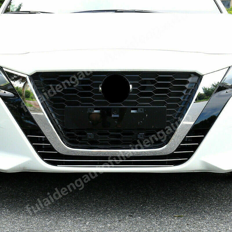Chrome Front Bumper Grille Cover Strip Trim 8P for Nissan Teana Altima 2019-2022